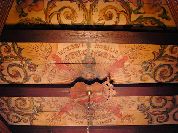 Culross Palace - painted ceiling