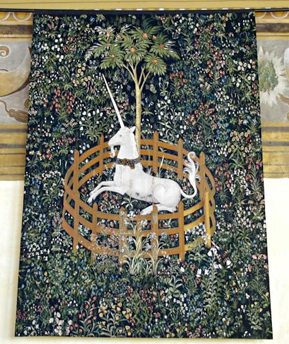 The first of the Unicorn Tapestries